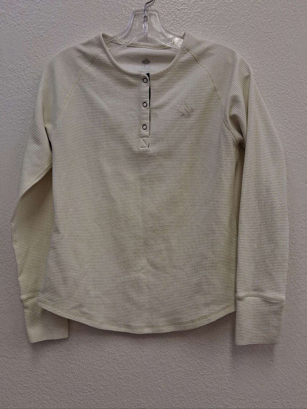 Rabbit Rabbit Rabbit Snap-to-it Waffle Knit Henley Thermal Shirt Women’s Small